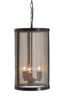 Premier Housewares Interiors By Premier Finish Small Pendant With Hints Of Black/Light/Gold