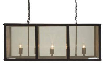 Premier Housewares Black/Light/Gold Interiors By Premier Finish Wide Pendant With Hints Of