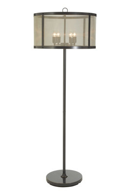 Premier Housewares Interiors By Premier Finish Floor Lamp With Hints Of Black/Gold