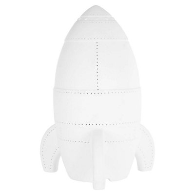 Orsina Kids Rocket Night LightFun Ceramic Rocket Design With Warm Glow EffectInspires Imagination And Eases from B&Q