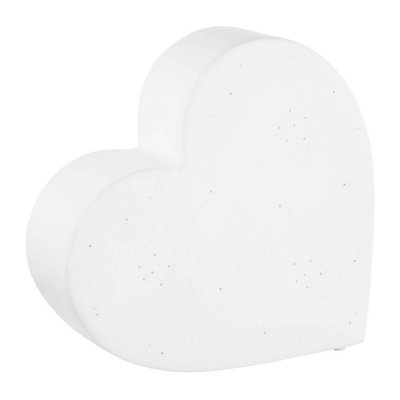 Orsina Kids Heart Night LightPink Ceramic Heart Design With Soft Glow from B&Q
