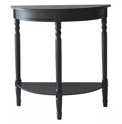 Premier Housewares Interiors By Premier Heritage Half Moon Black Console Table from B&Q