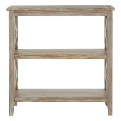 Orsina Three Shelf Winter Melody Book CasePine Wood Tall Book ShelfLarge Book Case For Home & Office from B&Q
