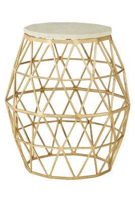 Orsina Templar Aluminium And Stone Side Table from B&Q