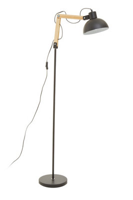 Orsina Highly Manoeuvrable Black Floor LampSturdy Design Bedroom Floor LampContemporary Sleek Modern Lamp from B&Q
