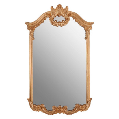 Orsina Grace Gold Trim Decorative Wall Mirror from B&Q