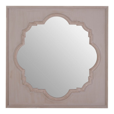 Orsina Gladys Fossil Grey Wall Mirror from B&Q