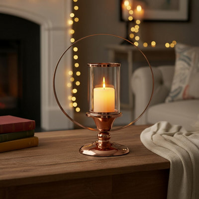 Orsina South Small Metal Candle Holder,boutique-Style Brass Finished Candle Stand,perfect Candelabra For Home Decor from B&Q