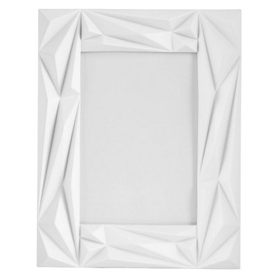 Orsina Prisma White 5In X 7In Photo Frame from B&Q