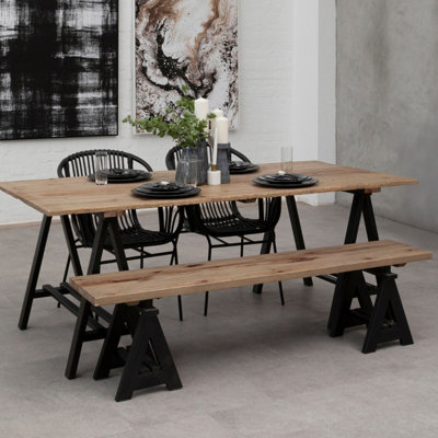 Orsina Sturdy Unique Design BenchWooden Constructed Dining Bench For Dining TableVersatile Design Modern Bench from B&Q