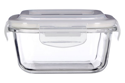 Orsina 520Ml Square Food Storage ContainerBpa-Free Pp White Lid Kitchen Food Storage ContainerFood Containers from B&Q