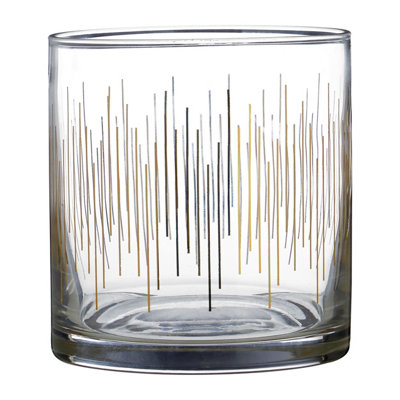 Orsina Deco Glass Set Of Four Deco Tumbler Glasses from B&Q