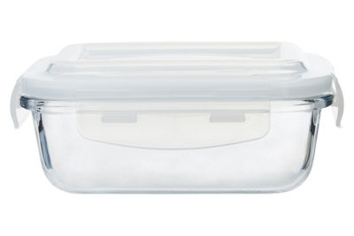 Orsina Durable 370 Ml Glass ContainerBorosilicate Glass Food OrganizerAirtight Storage Container For Kitchen from B&Q