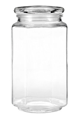 Orsina Glass Storage Jar1040MlClear Glass With Airtight Clip-Top LidPerfect For Storing Tea from B&Q