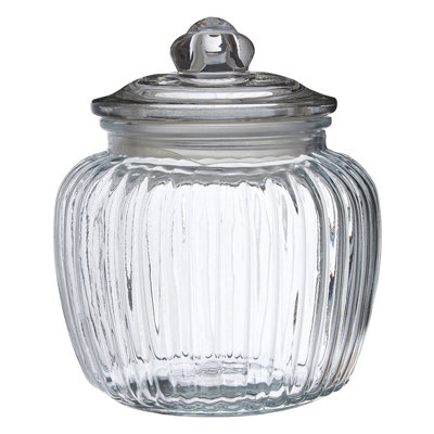 Orsina Vintage Design Glass Storage Jar1320Ml from B&Q