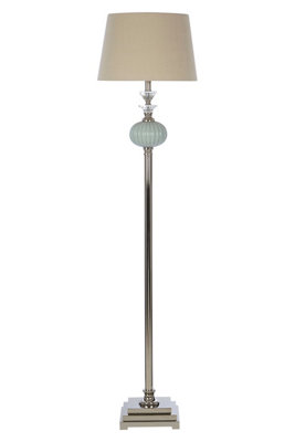 Orsina Ulyana Floor Lamp With Linen Shade from B&Q