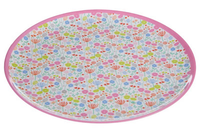 Premier Housewares Interiors By Premier Floral Design Casey Dinner Plate, Curved Contemporary Breakfast Plate, Functional Breakfast Dinner Plate