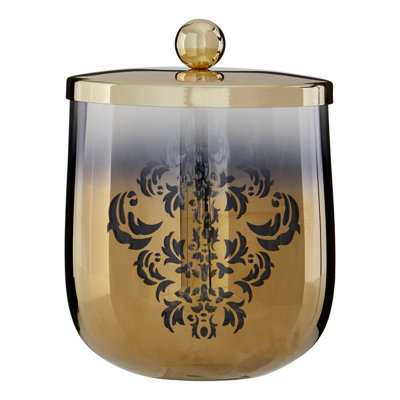 Orsina Elissa 600Ml Gold Cotton Jar from B&Q
