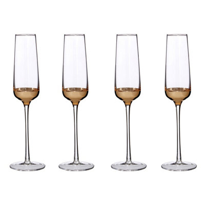 Orsina Horizon Set Of Four Champagne Glasses. from B&Q