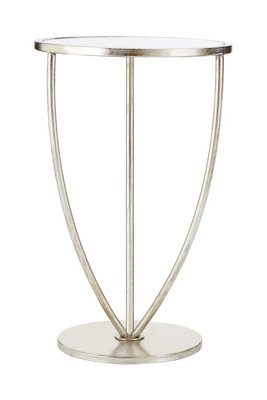 Orsina Marcia Silver Finish Side Table from B&Q