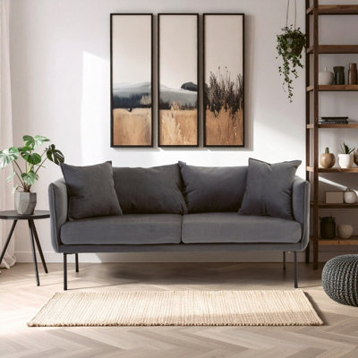 Orsina Kolding Two Seater Grey Sofa from B&Q