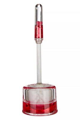 Orsina Acrylic Hearts Toilet Brush Holder Design from B&Q