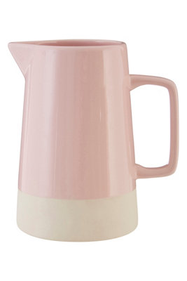 Orsina Jura Pink Glass Water Jug from B&Q