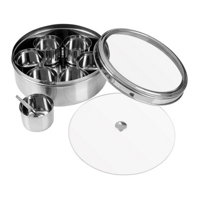 Orsina Syd 7 Piece Spice Storage Clear Lid Container Set from B&Q