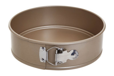Orsina Unisex Gold Non-Stick Springform Cake Tin, Champagne Finished Carbon Steel Round Cake Pan With Removeable Bottom In - Image 3