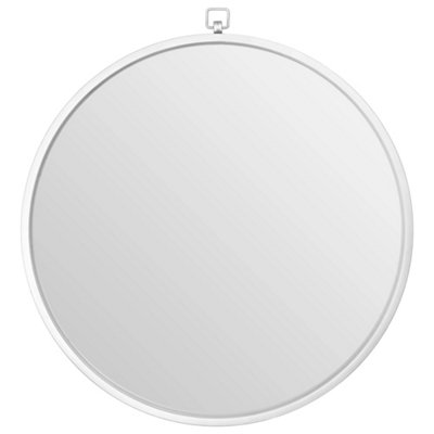 Orsina Jacen Silver Metal Frame Round Wall Mirror from B&Q