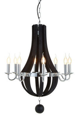 Orsina Curved Frame Chandelier from B&Q