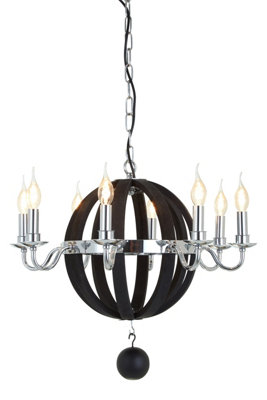 Orsina Rounded Frame Chandelier from B&Q