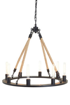 Orsina 8 Bulbs Modern Chandelier from B&Q