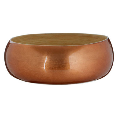 B&Q -  Kyoto Round Medium Rose Gold Bowl