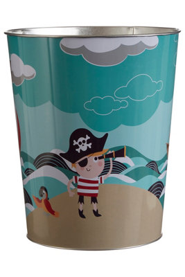 Orsina Pirate Waste BinFun And Colourful Kids Bin With Pirate ThemeLightweight And Durable Plastic Design from B&Q