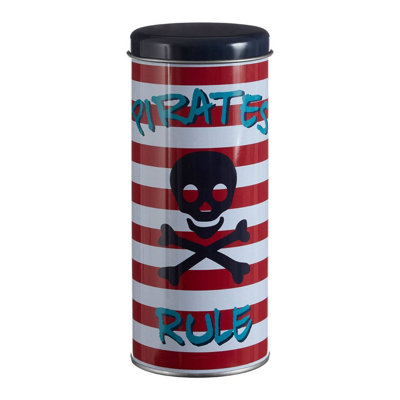 Orsina Pirate Themed Round Storge CanisterDurable Tall Food Container For BedroomVersatile Kitchen Canister from B&Q