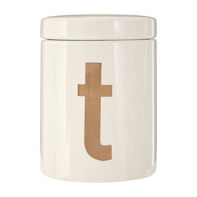 Orsina Mono Tea CanisterSingle Canister from B&Q