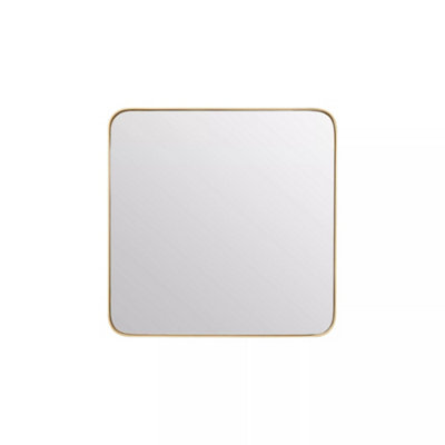 Orsina Small Gold Finish Square Wall Mirror from B&Q