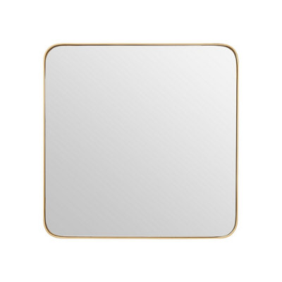 Orsina Tia Medium Gold Finish Square Wall Mirror from B&Q