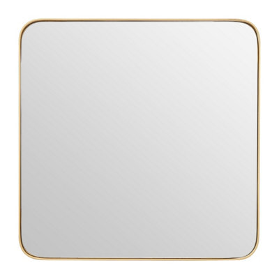 Orsina Tia Large Gold Finish Square Wall Mirror from B&Q