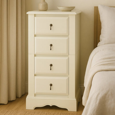 Orsina Stylish Compact 4 Drawers ChestModern Chest Of Drawers For LivingroomMinimalist Storage Chest For Lounge from B&Q