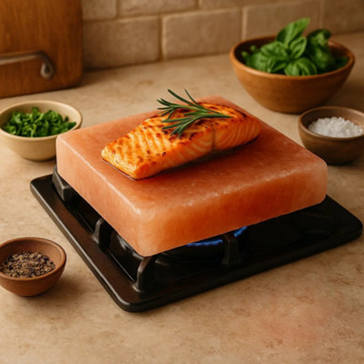 Orsina Himalayan Natural Square Salt Tile from B&Q