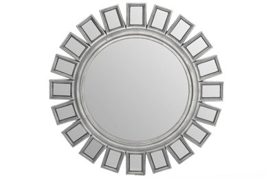 Orsina Inti Silver Wall Mirror from B&Q