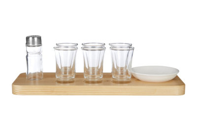 Orsina Durable Tequila Six Shot Glass Set, Stylish Shot Glasses Set, Functional Shot Glasses, Sturdy Gift Set