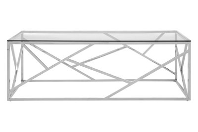 Orsina Allure Stainless Steel Geometric Coffee Table from B&Q