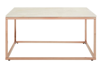 Orsina Allure Square Rose Gold Coffee Table from B&Q