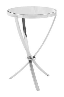 Orsina Allure Chrome Pinched Side Table from B&Q