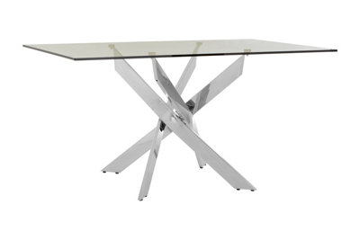 Orsina Allure Rectangular Intersected Dining Table from B&Q