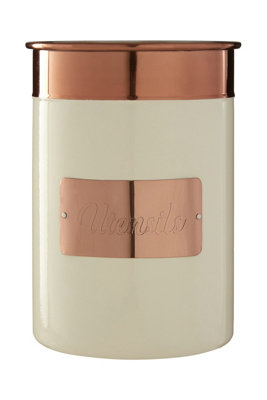 Orsina Prescott Cream And Copper Utensil Holder from B&Q