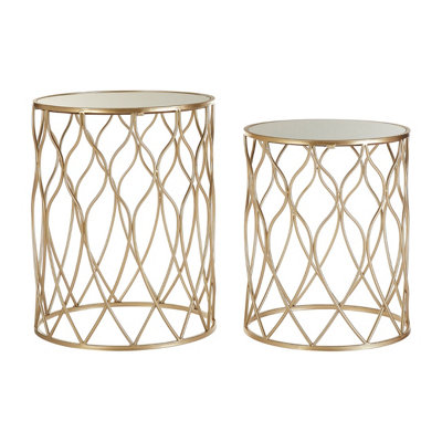 Premier Housewares Interiors By Premier Arcana Side Tables - Set Of 2